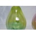 Vintage Bohemia Czech Republic 2 LOT Art Glass Blown Pears Large Yellow Green   163199744648